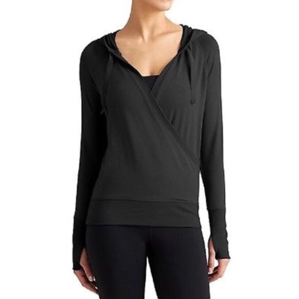 Athleta faux wrap hoodie